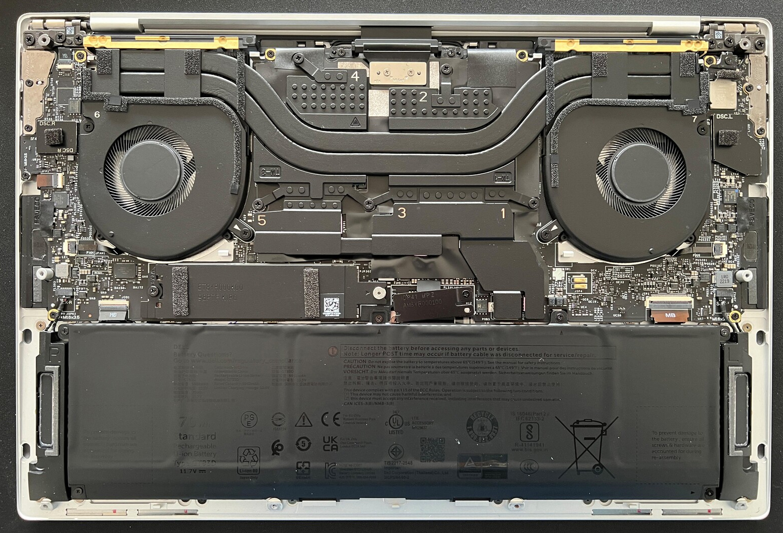 How to replace and fix DELL XPS 13 9370 LCD Rear Top Lid Back Cover A case silver 014VGW (Dell XPS 14)